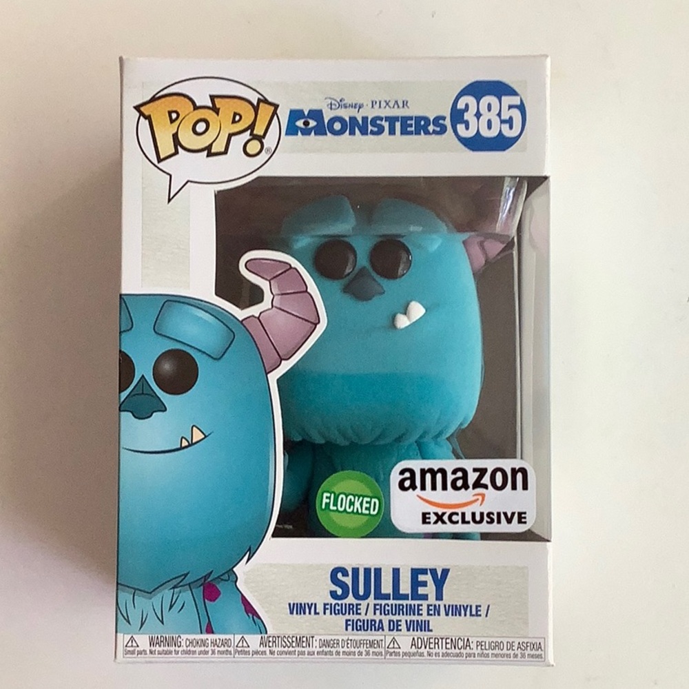 Funko Pop! Disney • Pixar #385 Monster's Inc Flocked Sulley Amazon Exclusive
